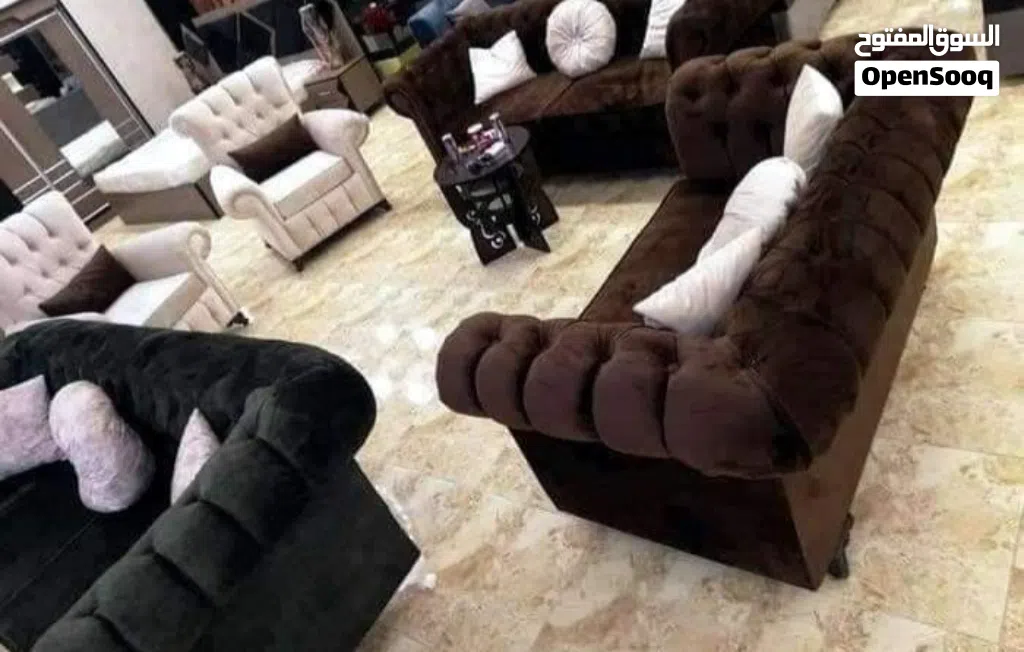 كنب اطقم كنب 7 مقاعد جميع الاوان بأفضل الأسعار بالمملكه متوفر لدينا خدمة التوصيل