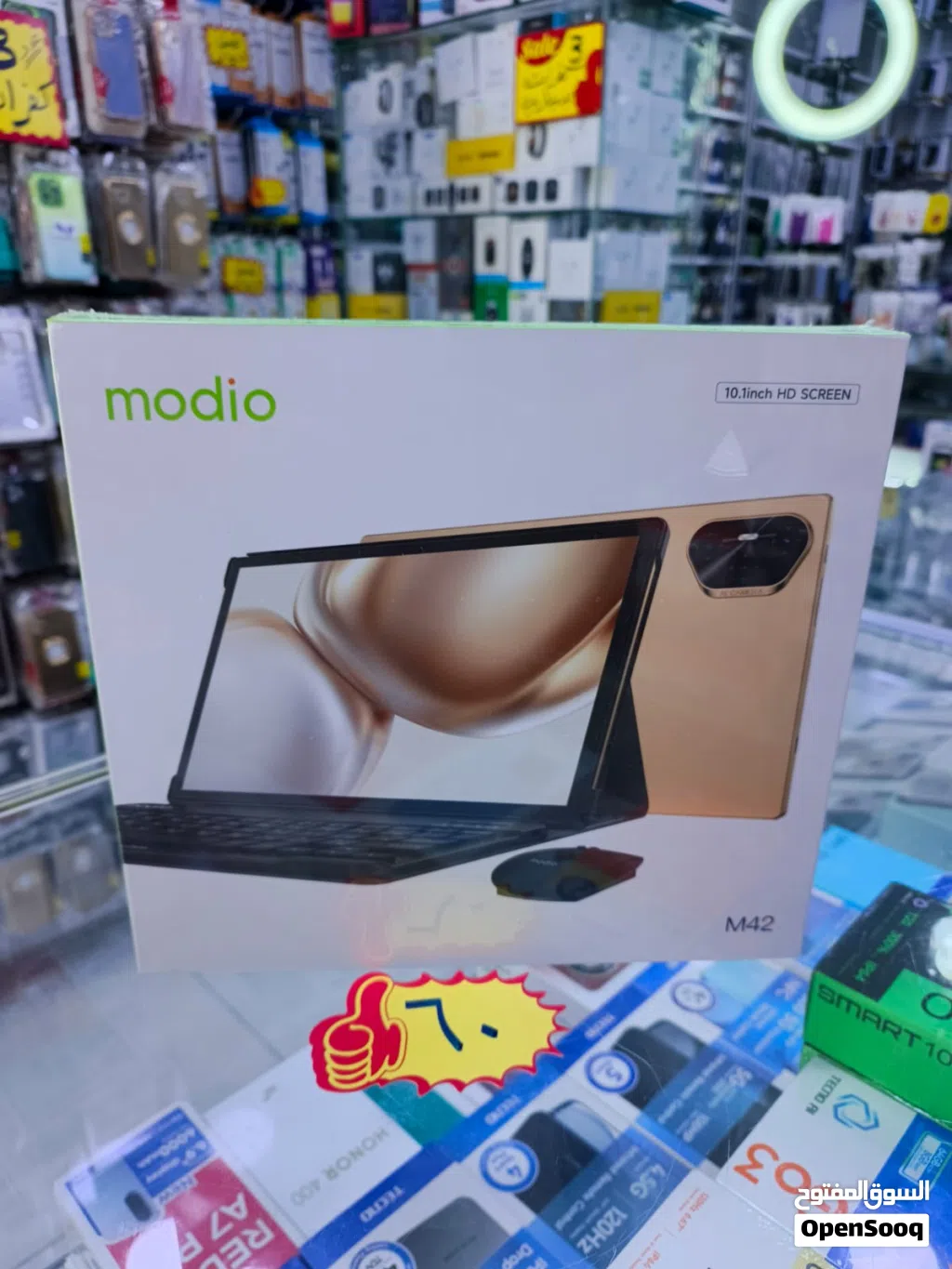 تابلت Modio M42 شاشة 10.1 إنش HD رام 8GB ذاكرة 512GB بطارية قوية 10000mAh دعم شريحتين + 4G