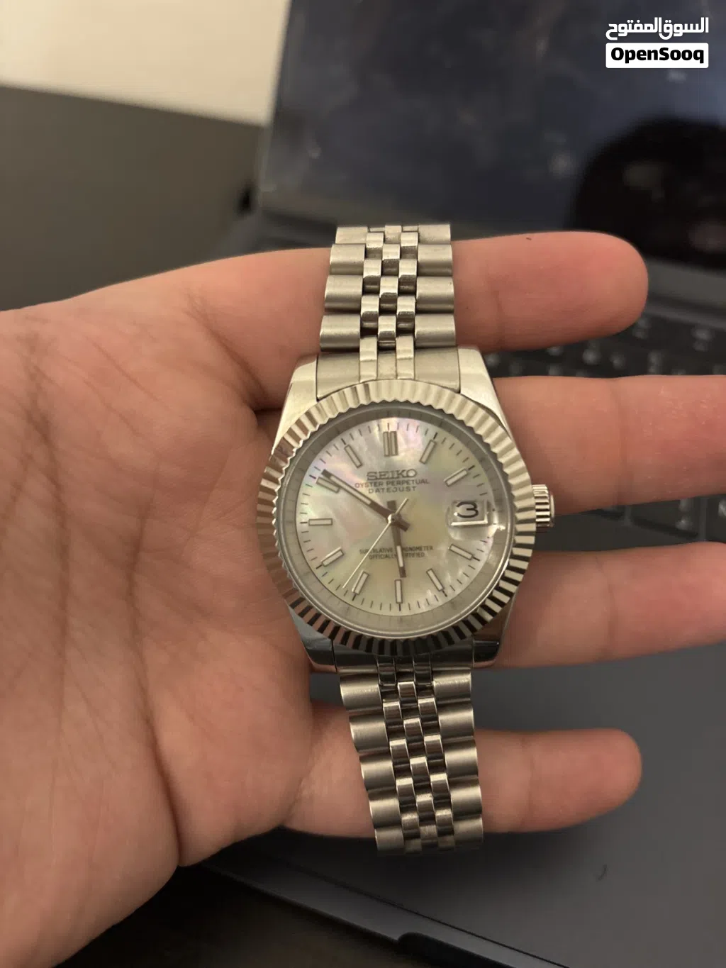 Seiko mod 2024 automatic movement pearl dial