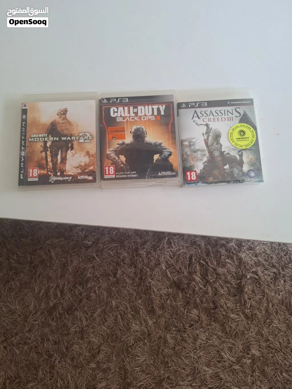 لعبت assassins creed 3 لعبت call of duty لعبت modern warfare 2 ps3