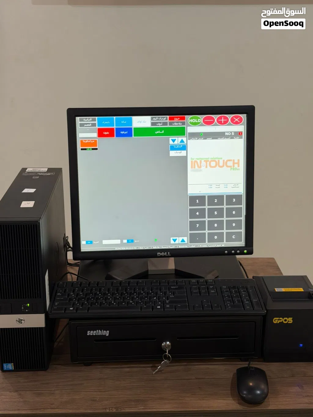 جهاز كاشير جديد ضمان وترخيص مدي الحياة شاشه dell