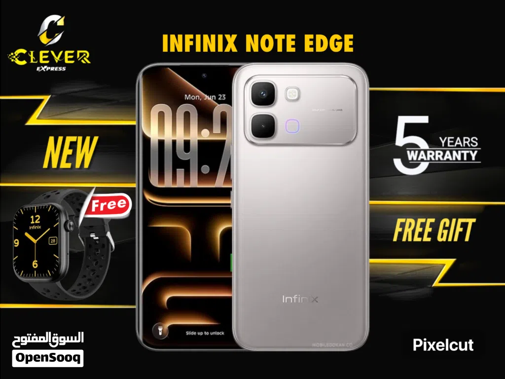 جديد الان مع بكج انفنكس نوت ايدج بافضل سعر//INFINIX NOTE EDGE (256GB) NEW