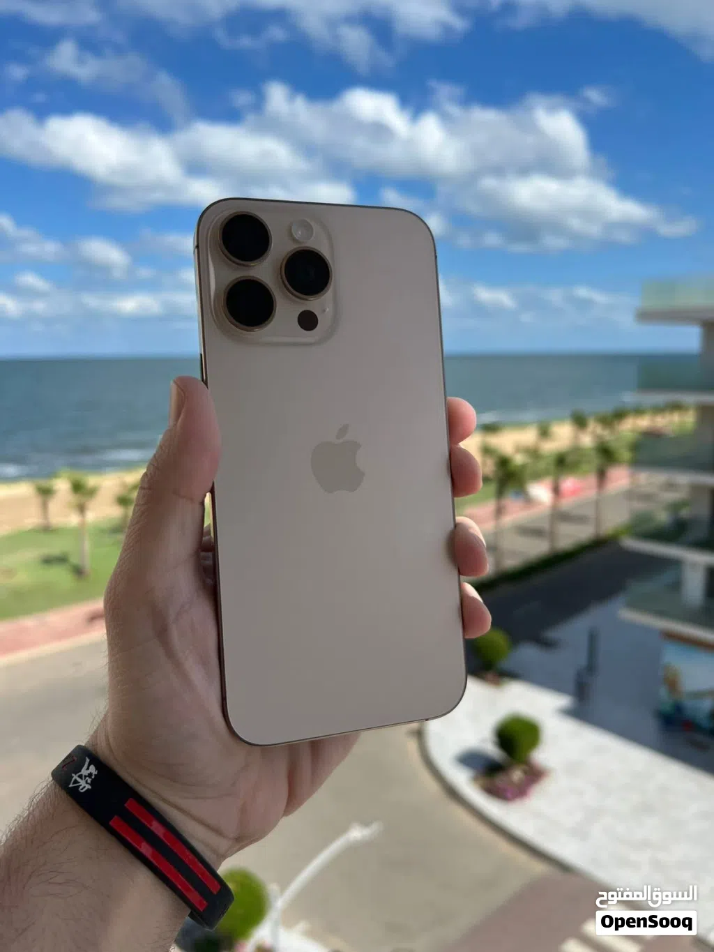 iphone 16 pro max 256gb( battery100%) warranty 6 month ضمان أبل 6 أشهر
