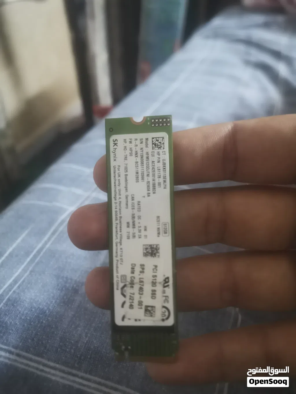 تخزين512 للابتوب ssd m.2 اصلية افضل نوع بحالة الجديد Sk hnix