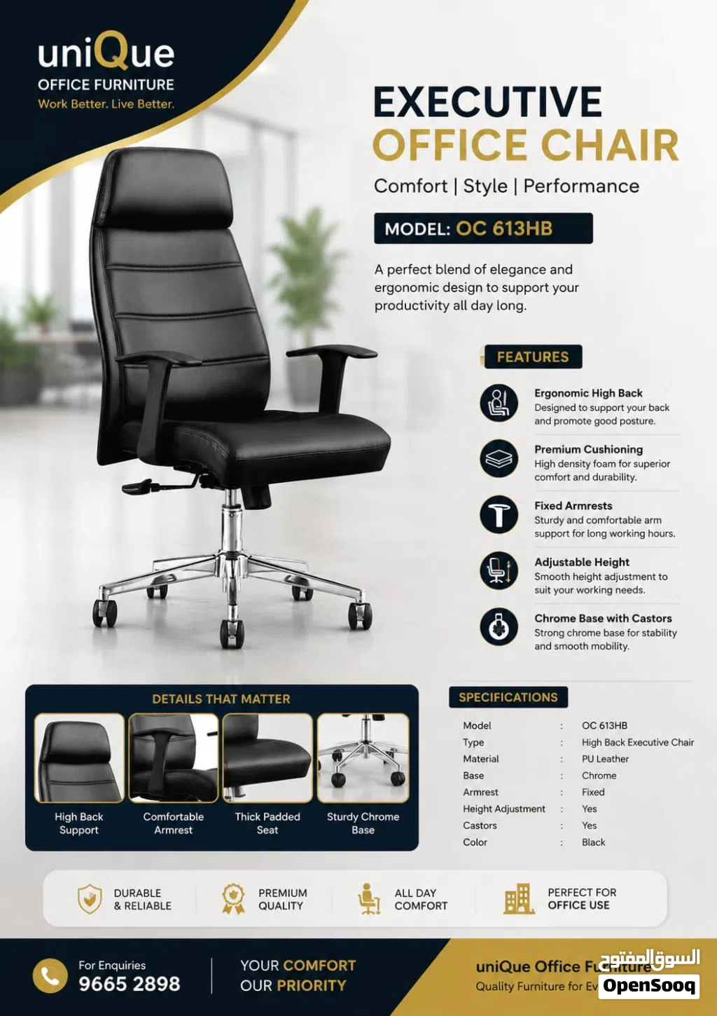 Office Chair, Cusion, 2d