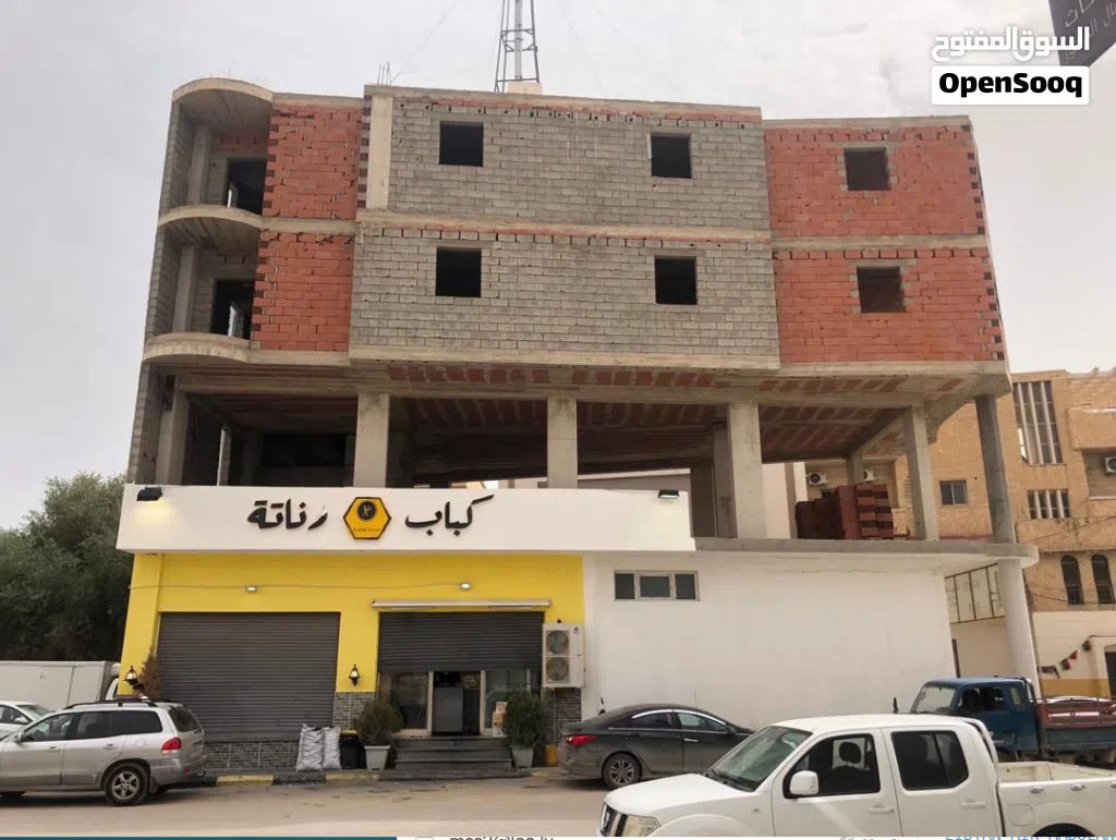 مبني للايجار بدروم + 4طوابق