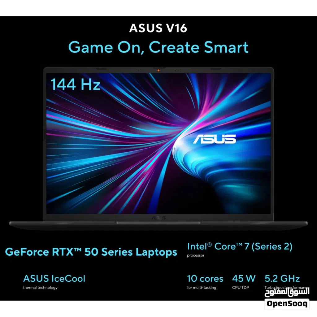 Gaming Laptop ASUS V16 (2025) Elevate Gaming & Creativity Intel CoreTM 7 Processor 240H