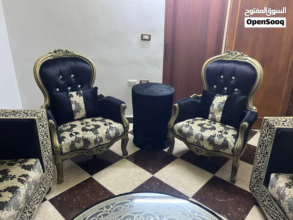 طقم كنب استعمال خفيف تفصيل في السعودية خشب ممتاز