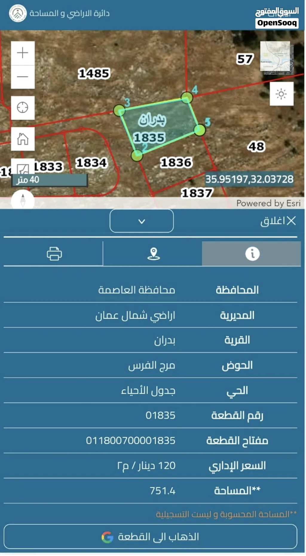 قطعة ارض بشفا بدران سعر حررررررق