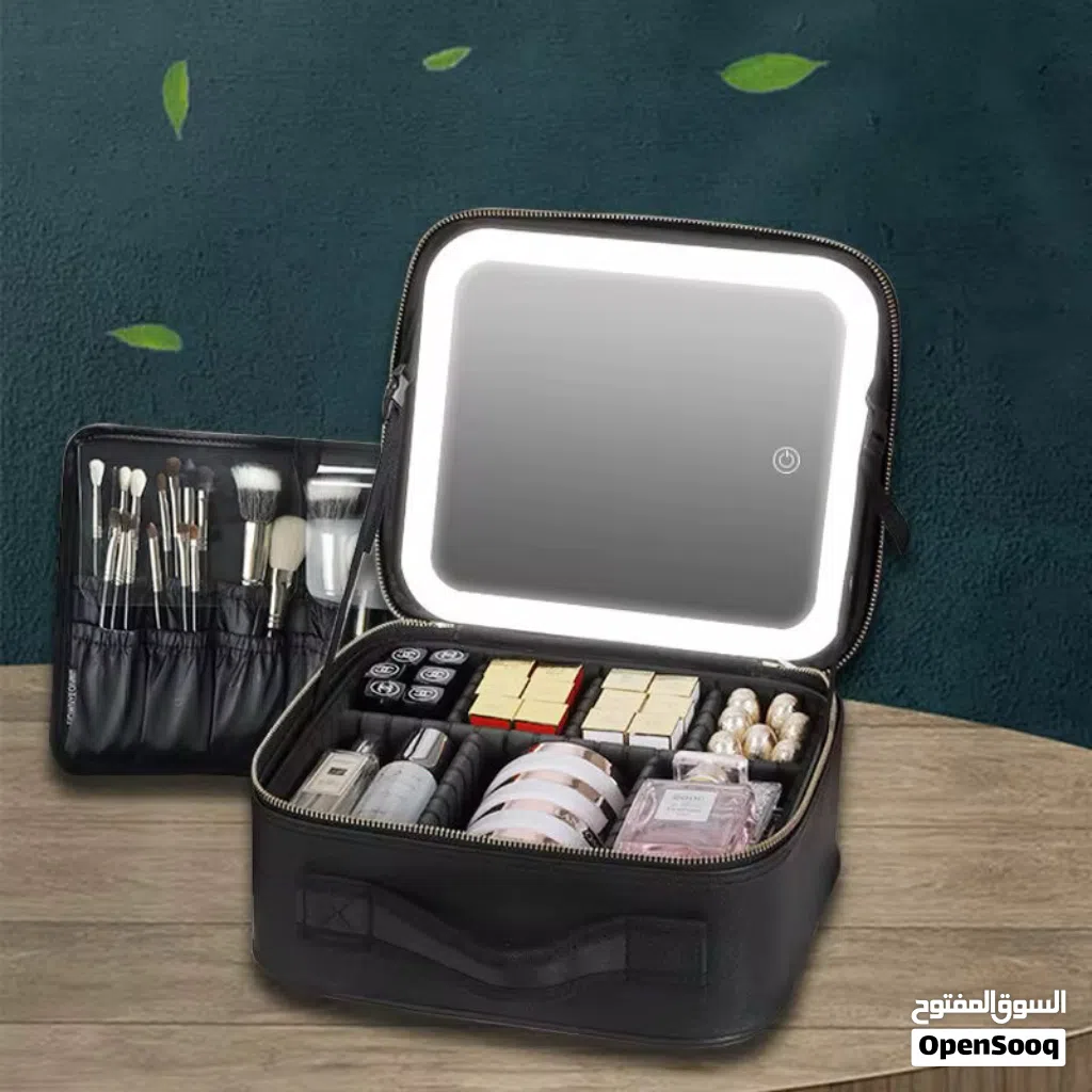 حقيبة مكياج مرآة ذكية مع اضاءة