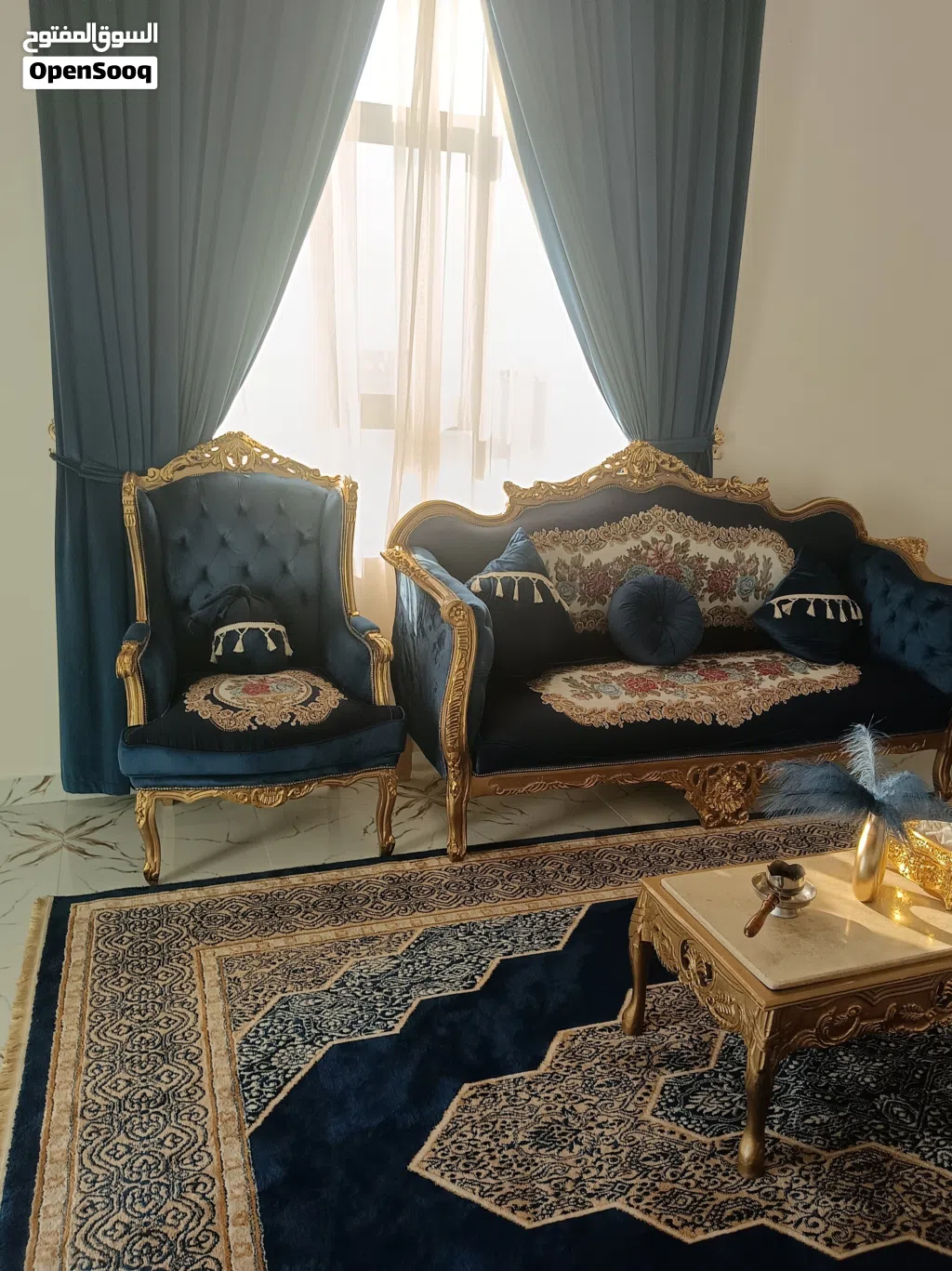 طقم أثاث مصري من خشب الزان