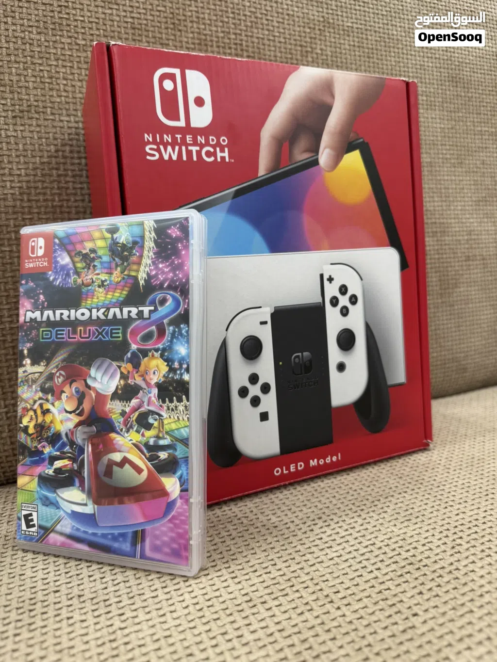 Nintendo Switch OLED Model 7-inch OLED Screen 64 GB*System + Mario Kart 8 Deluxe For Nintendo Switch