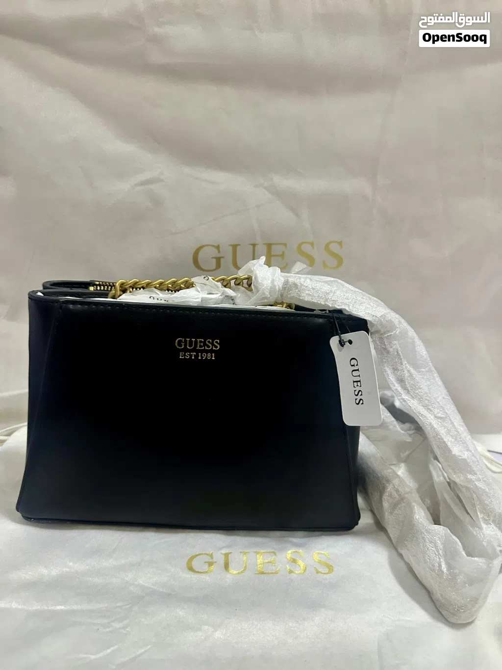 Guess Massie Mini Double cross Bag Discounted before 55 now for only 50 riyals.