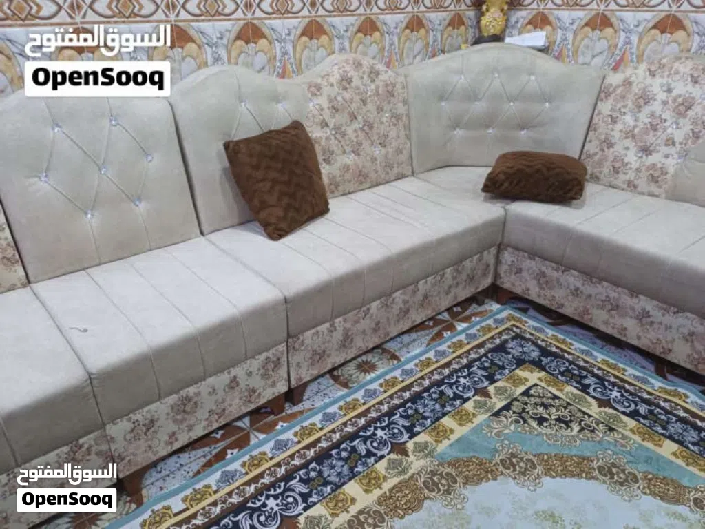 ديوان قنفات تفصال عشرة متر 8 قطع جديد كلش بالزبير متوفر توصيل