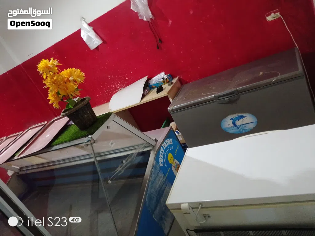 السلام عليكم يوجد بضاعة محل دجاح 2فريز وتلاجة عرض ومكيف12