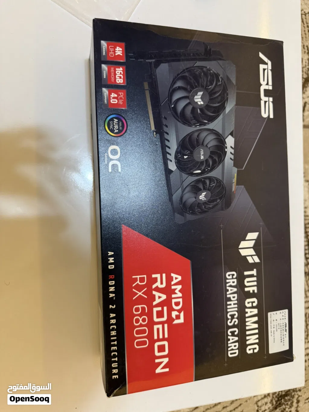 Rx6800 asus oc edition شبه جديد