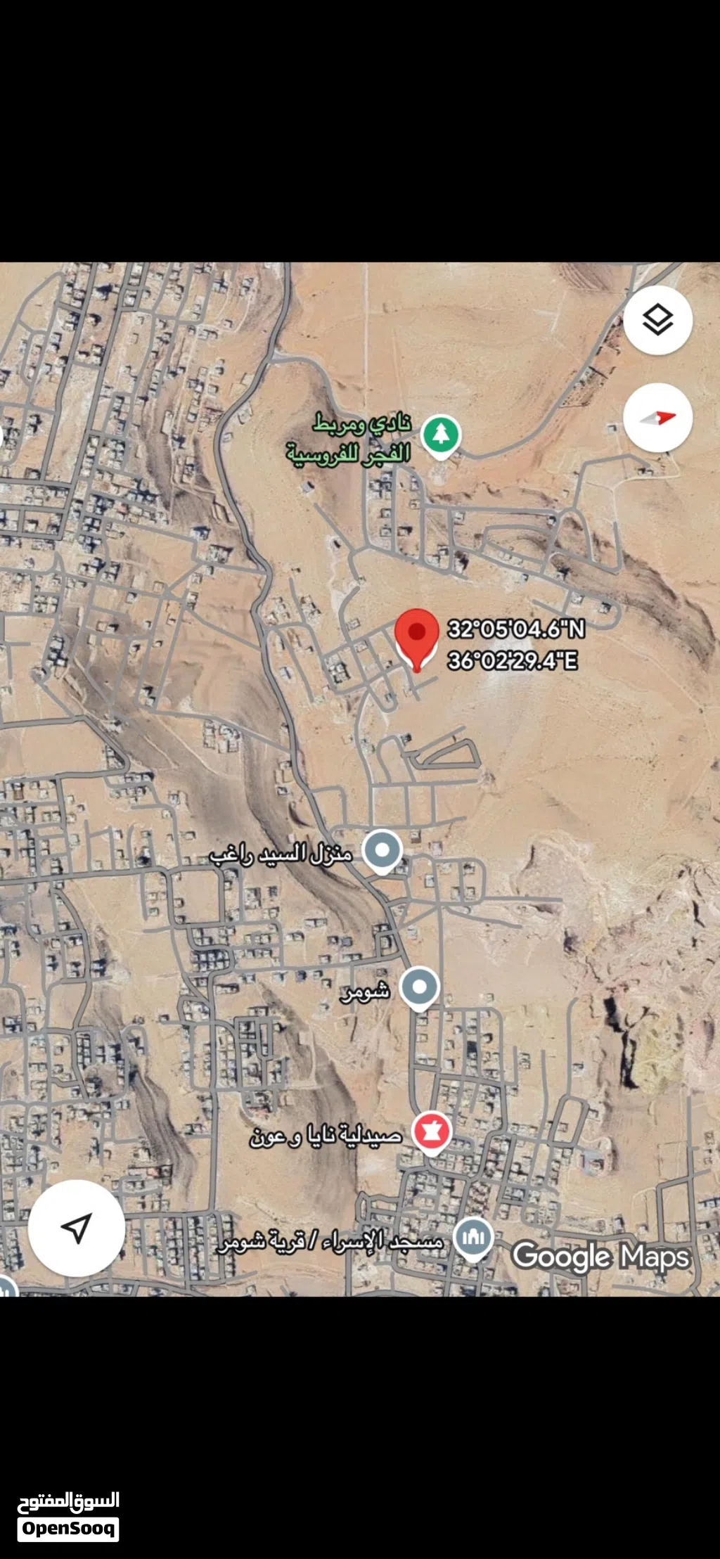 قطعة ارض قوشان مستقل على شارعين شومر