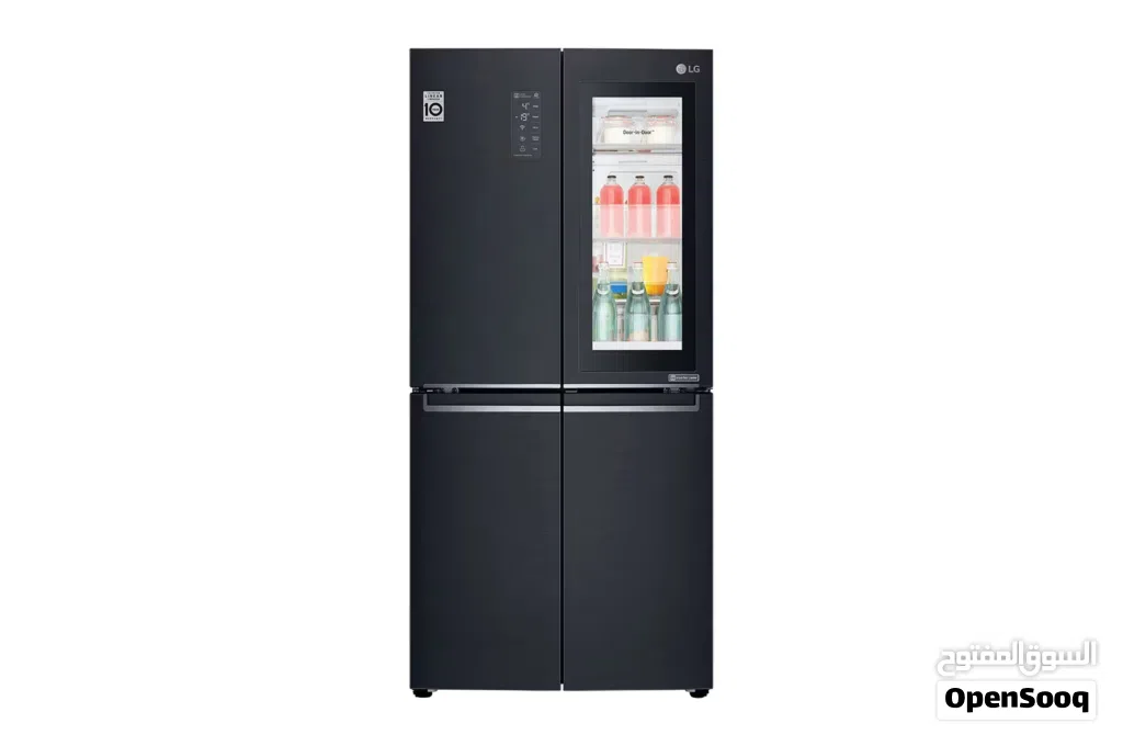 ثلاجة LG InstaView Door-in-Door موديل GC-Q22FTQEL سعه 458 لتر