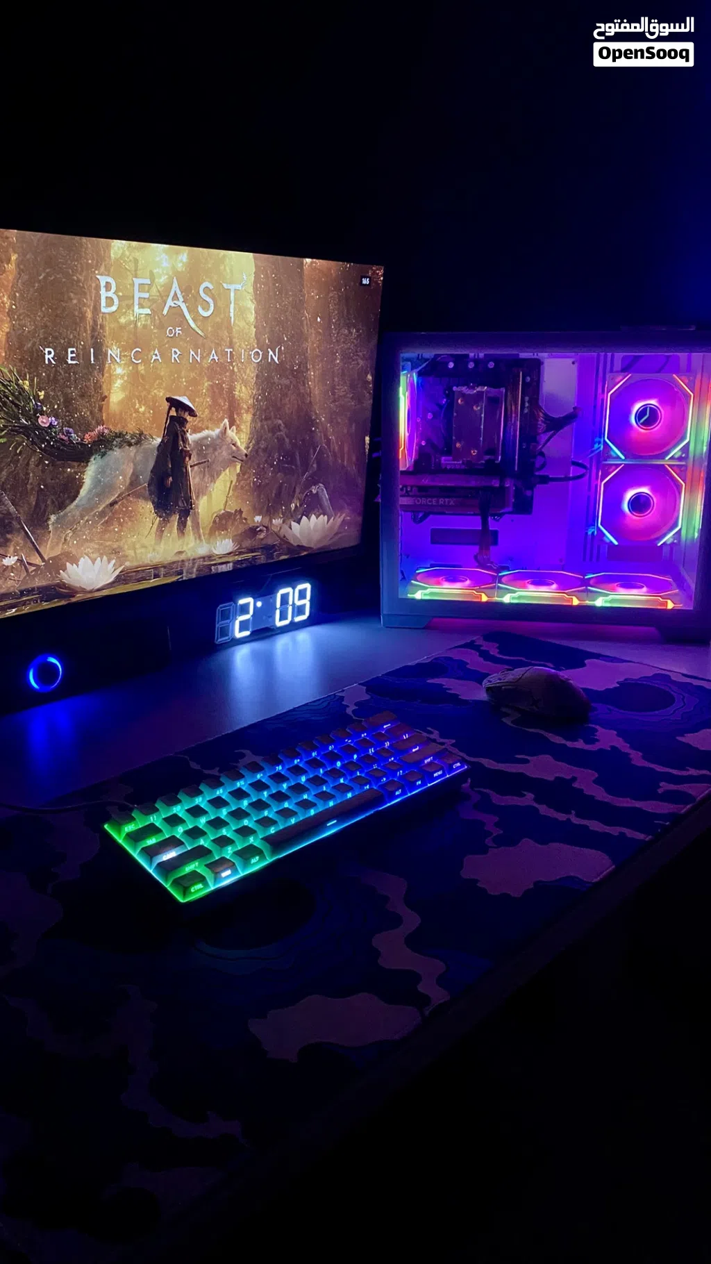 بيسيpc قيمنج لل العاب كرتrtx5060................................. .....