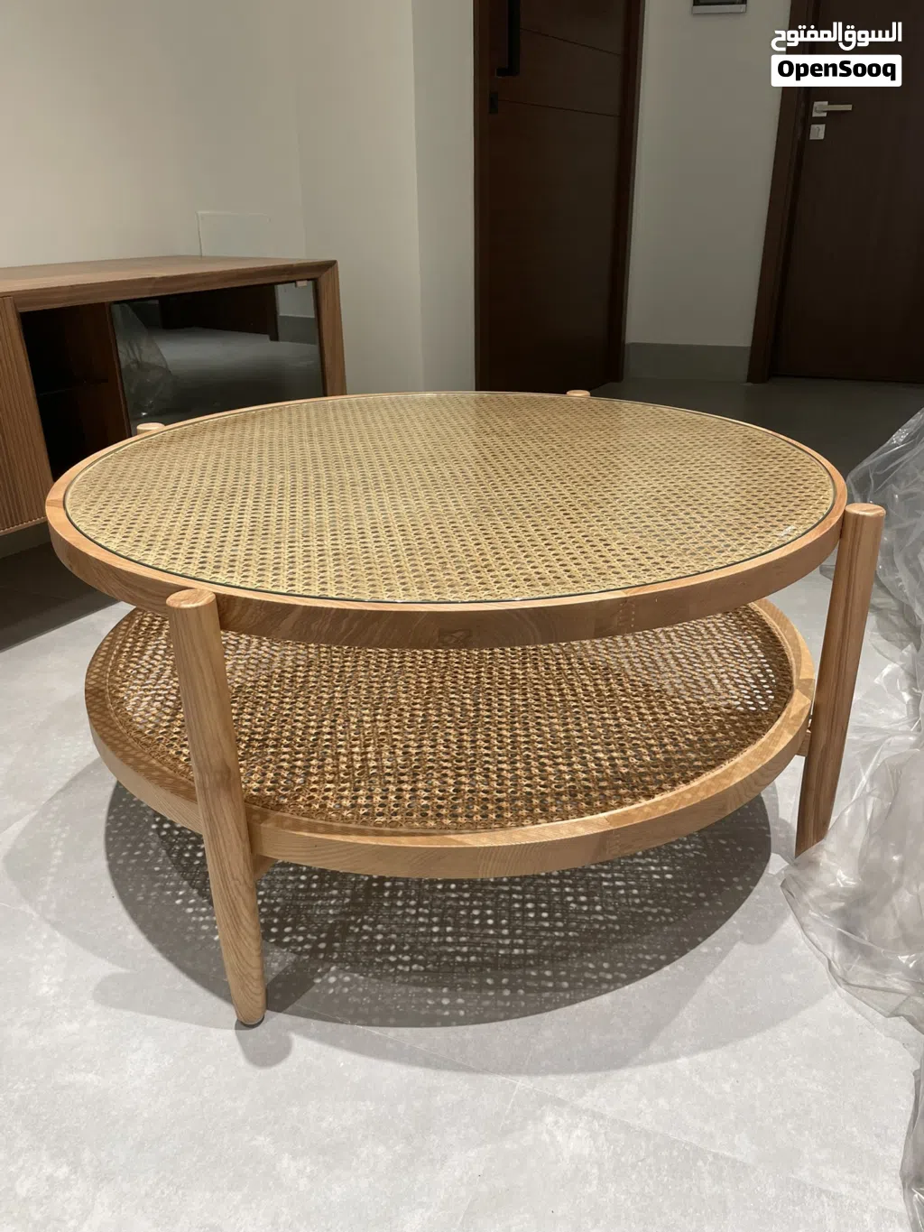 For Sale: Home Centre Anasa Glass Top Coffee Table – Like New!