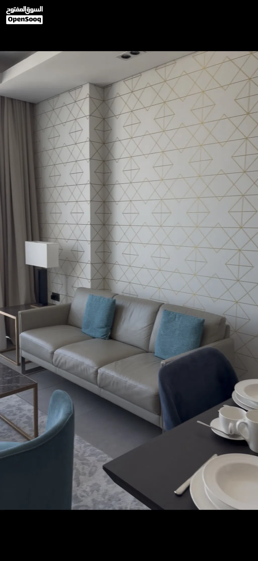 Italian leather three-seater