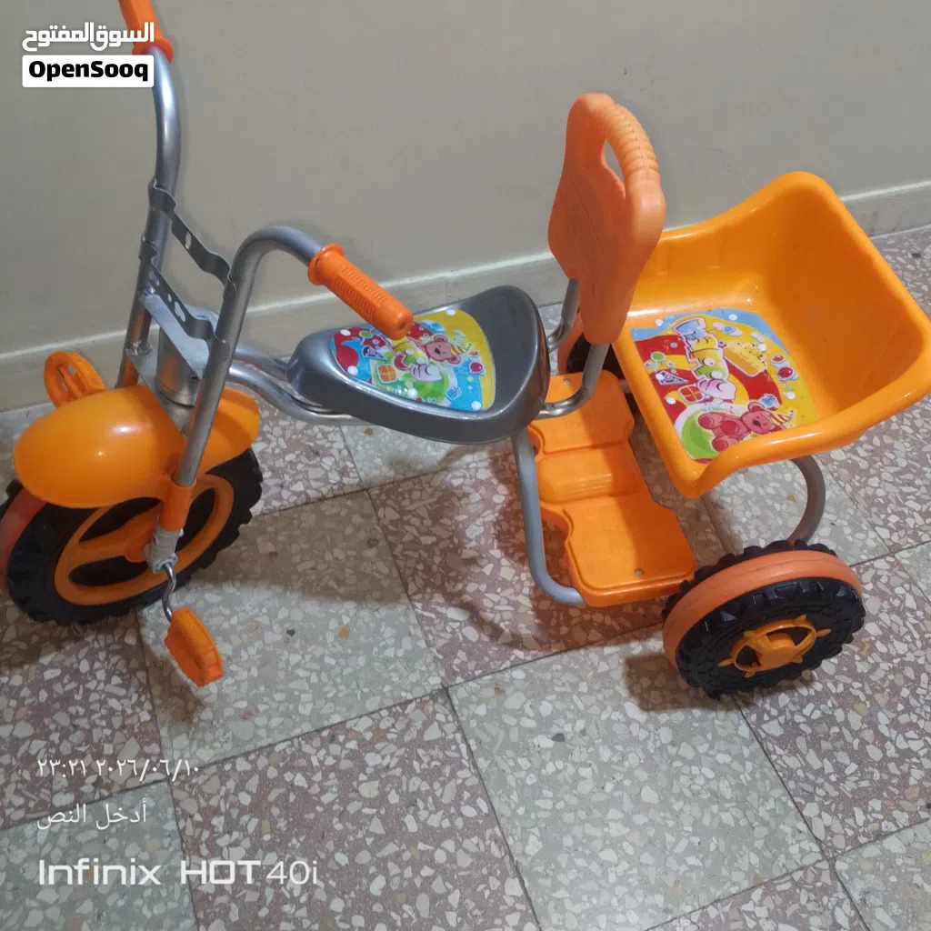 بسكليت بحالة الوكالة للاطفال مزدوج12دينار..