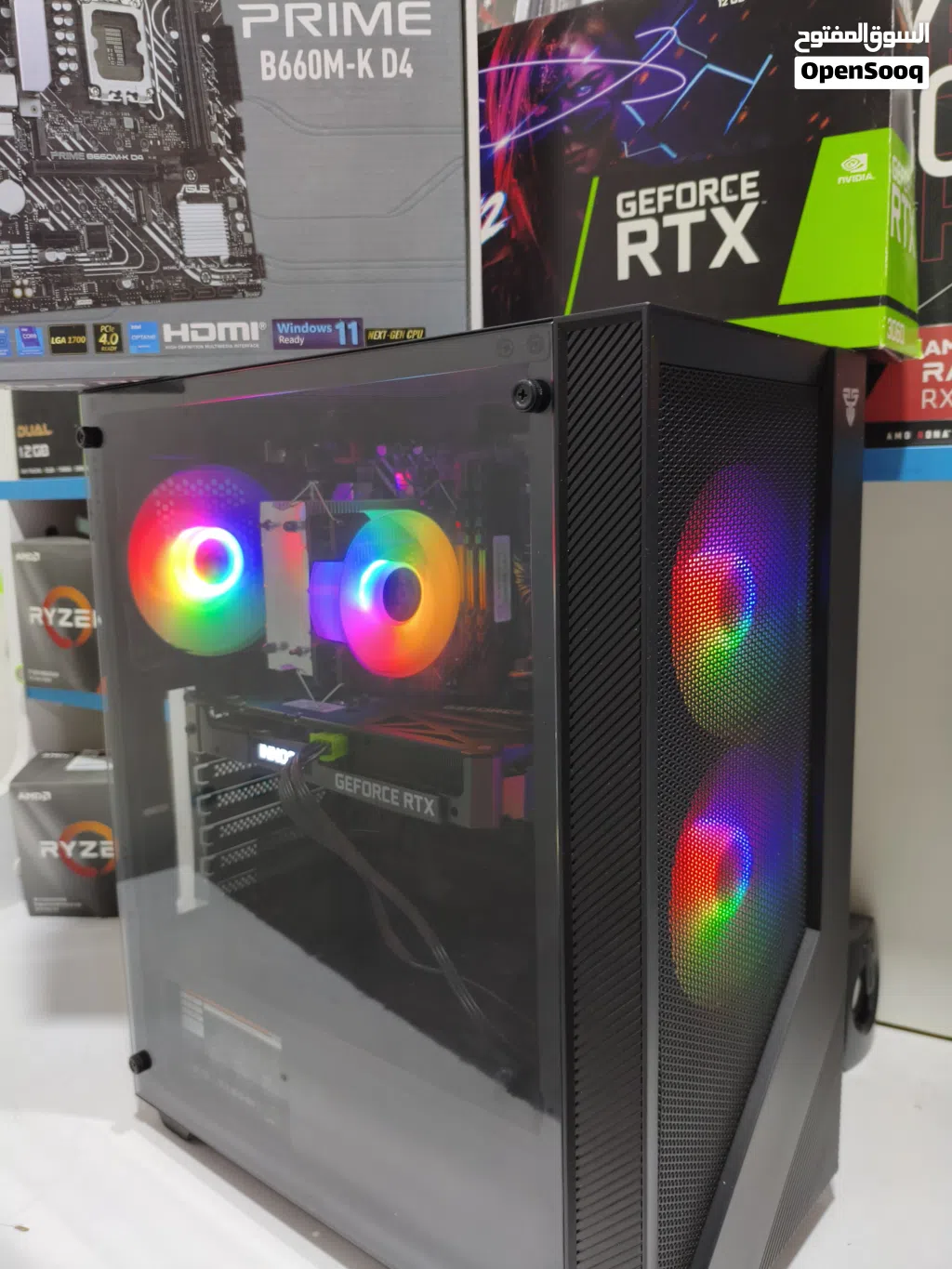 تجميعة الـ RTX 3060 المفولة.. بسعر تفليش السوق! القطع غير مستخدمة، جاهزة تشغل الكيمز على أعل