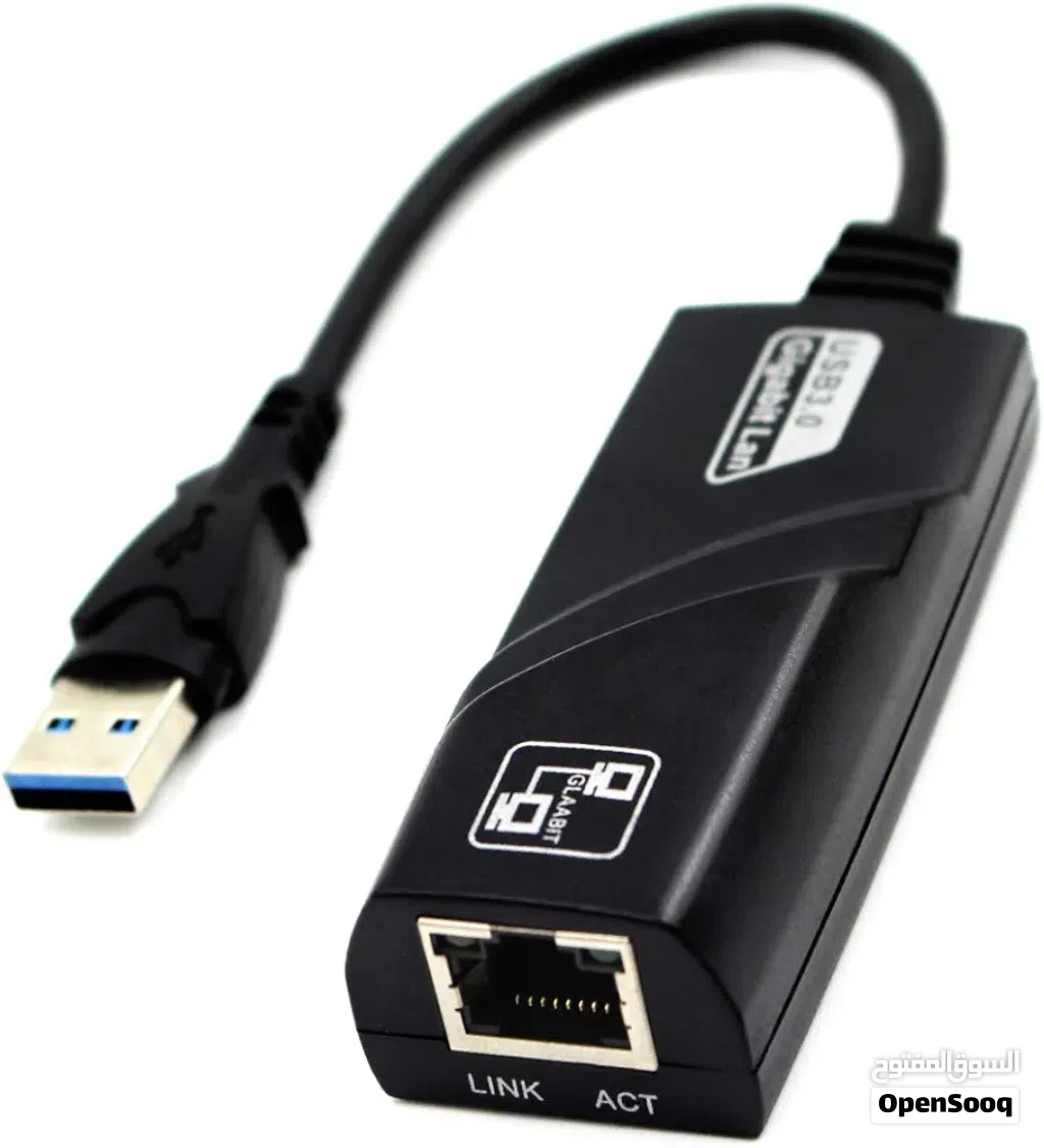 محول إيثرنت أنثى USB 3.0 ذكر A إلى RJ45 يربط الكمبيوتر أو الكمبيوتر اللوحي بجهاز راوتر أو مودم