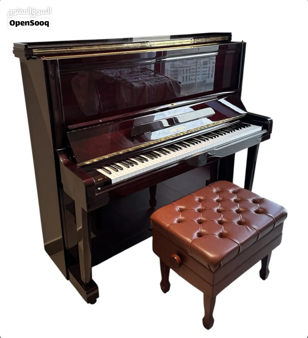 بيانو دريسدن حائط – Dresden Upright Piano Polished Mahogany