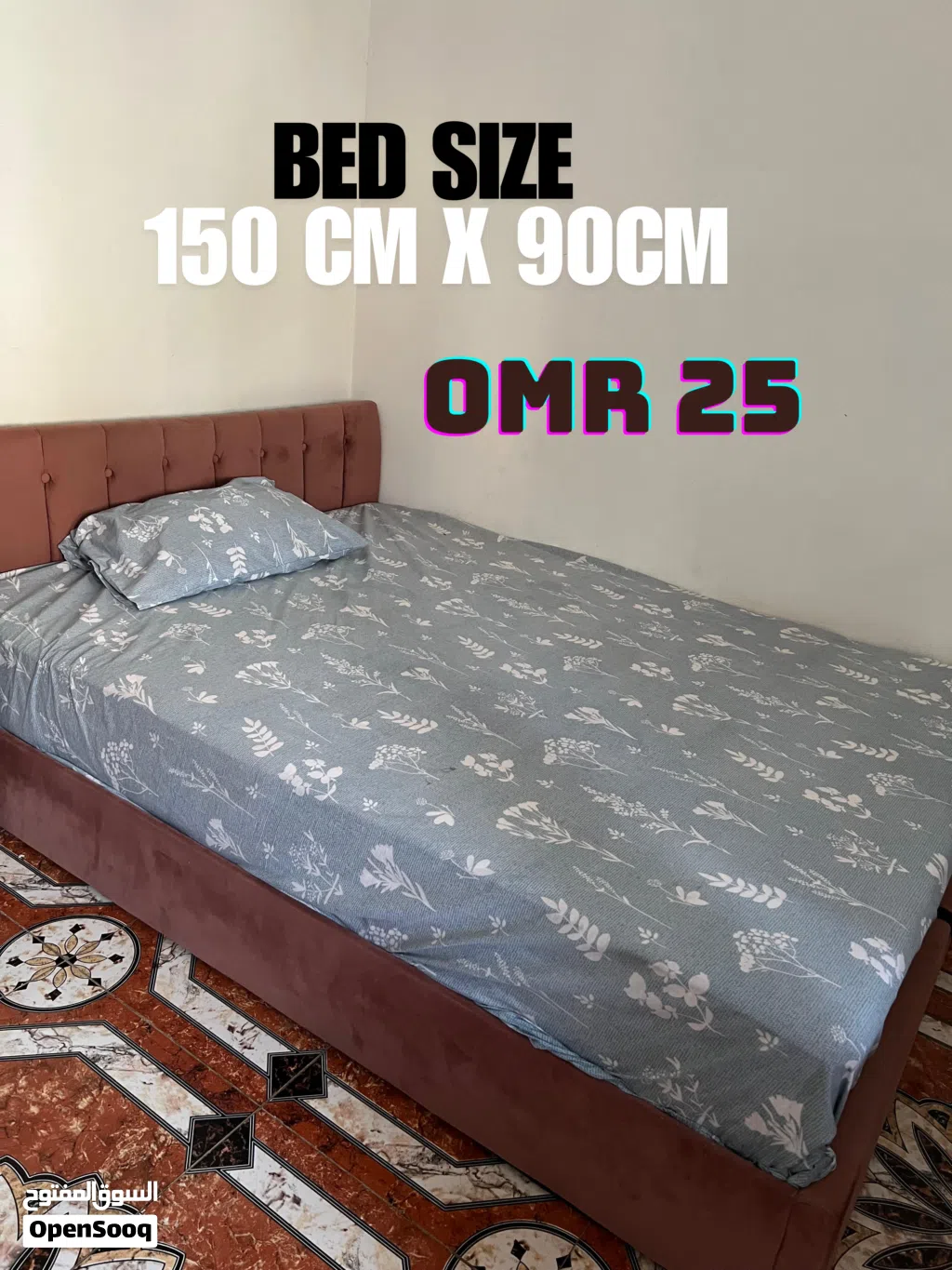 Bed frame with Mattress.