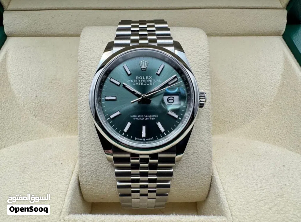 Rolex datejust 2025 green dial