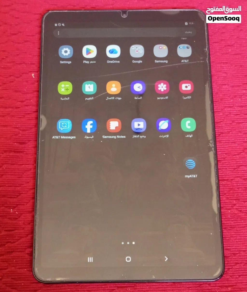 تابلت سامسونج، T307u.03, اوروبي، استعمال نظيف، يقبل شريحة اتصال واحدة.