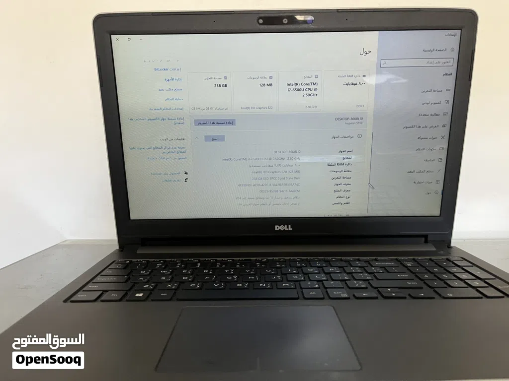 لابتوب ديل بحالت الوكالة قطعة نضيفة جدا سريع لطلاب أعمال التصميم الجرافيك