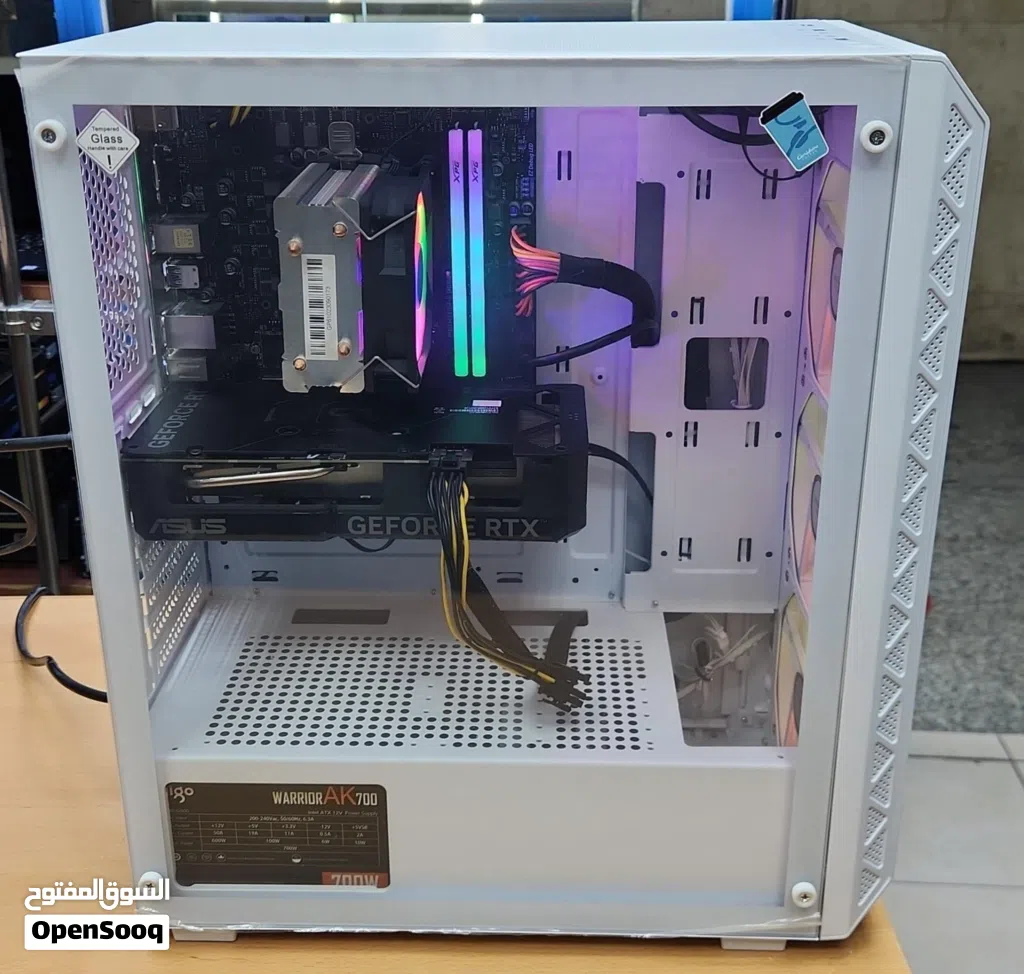 للبيع بي سي جيمنق Core i5 12Gen256M.2 ssd+1TB SSD /16Ram/4060 8GB RTX كالجديد