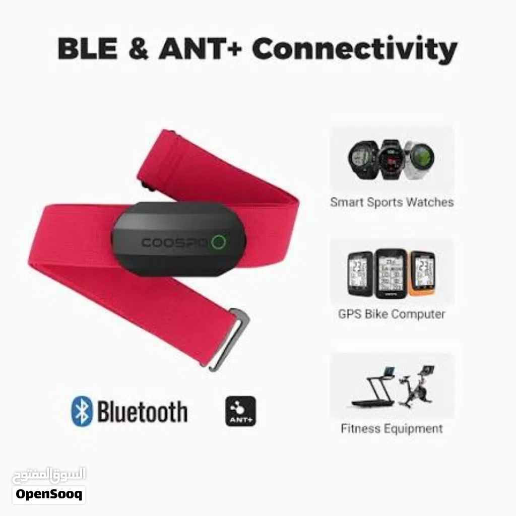COOSPO Bluetooth Heart Rate Monitor Chest Strap H808S, ANT+ BLE