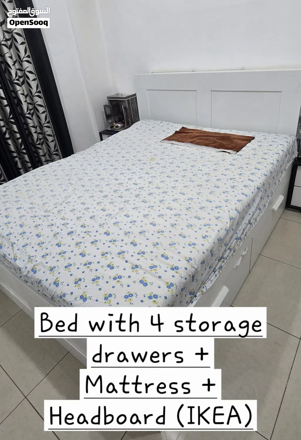 Bed with Mattress & Headboard