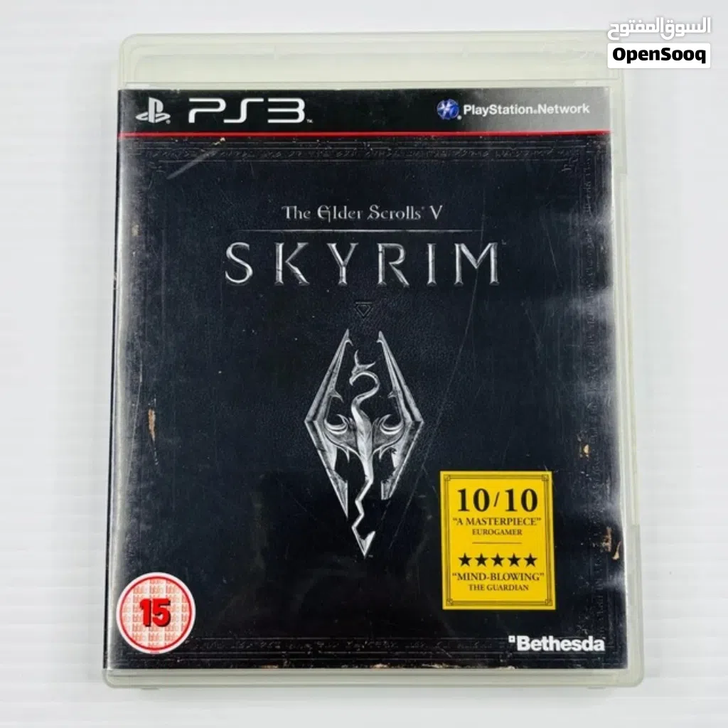 لعبة skyrim شبه جديدة خبش لا ربي يبارك