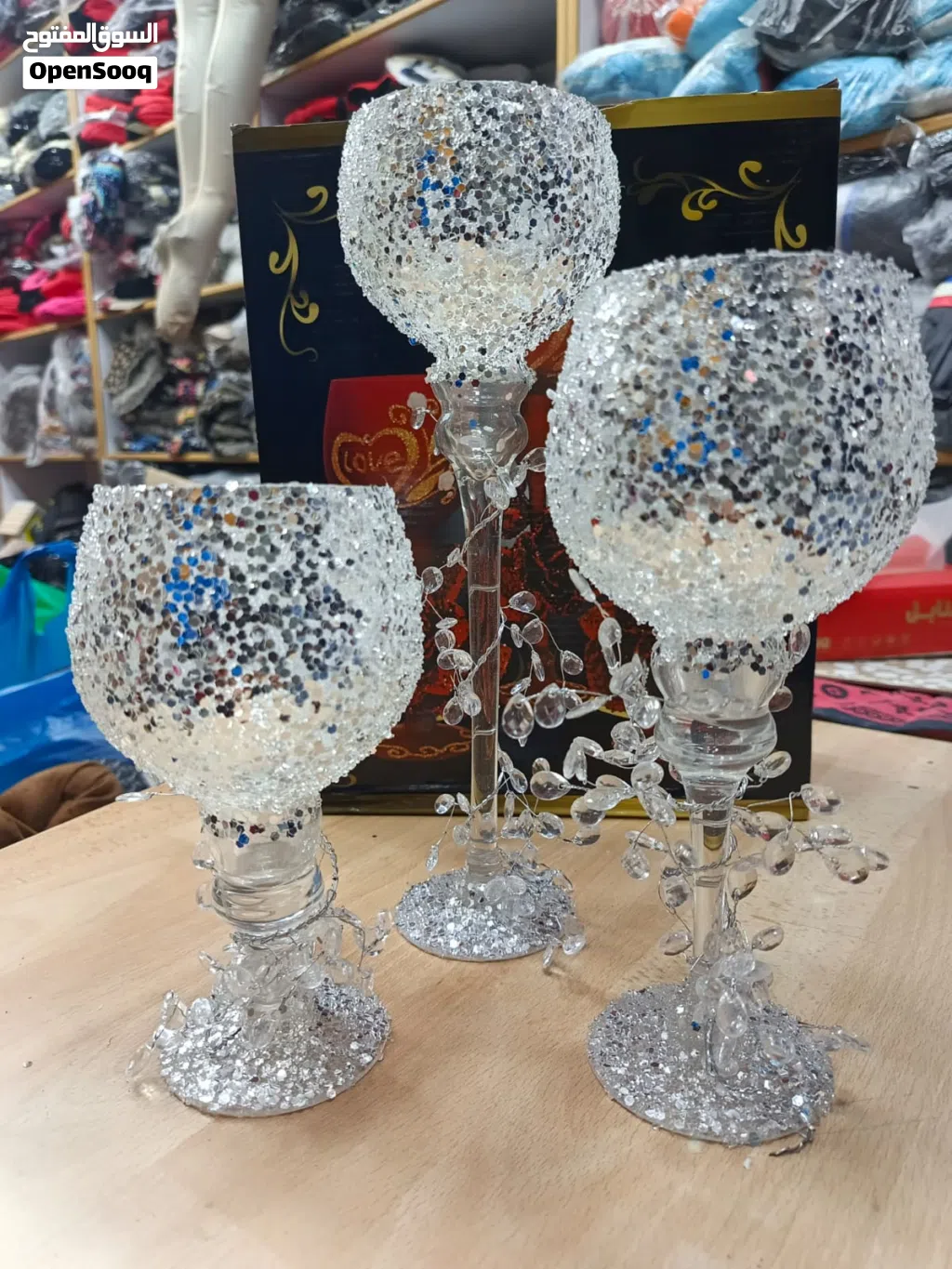 كاسات افراح حجم صغير طقم ثلاث قطع 20 دنيار