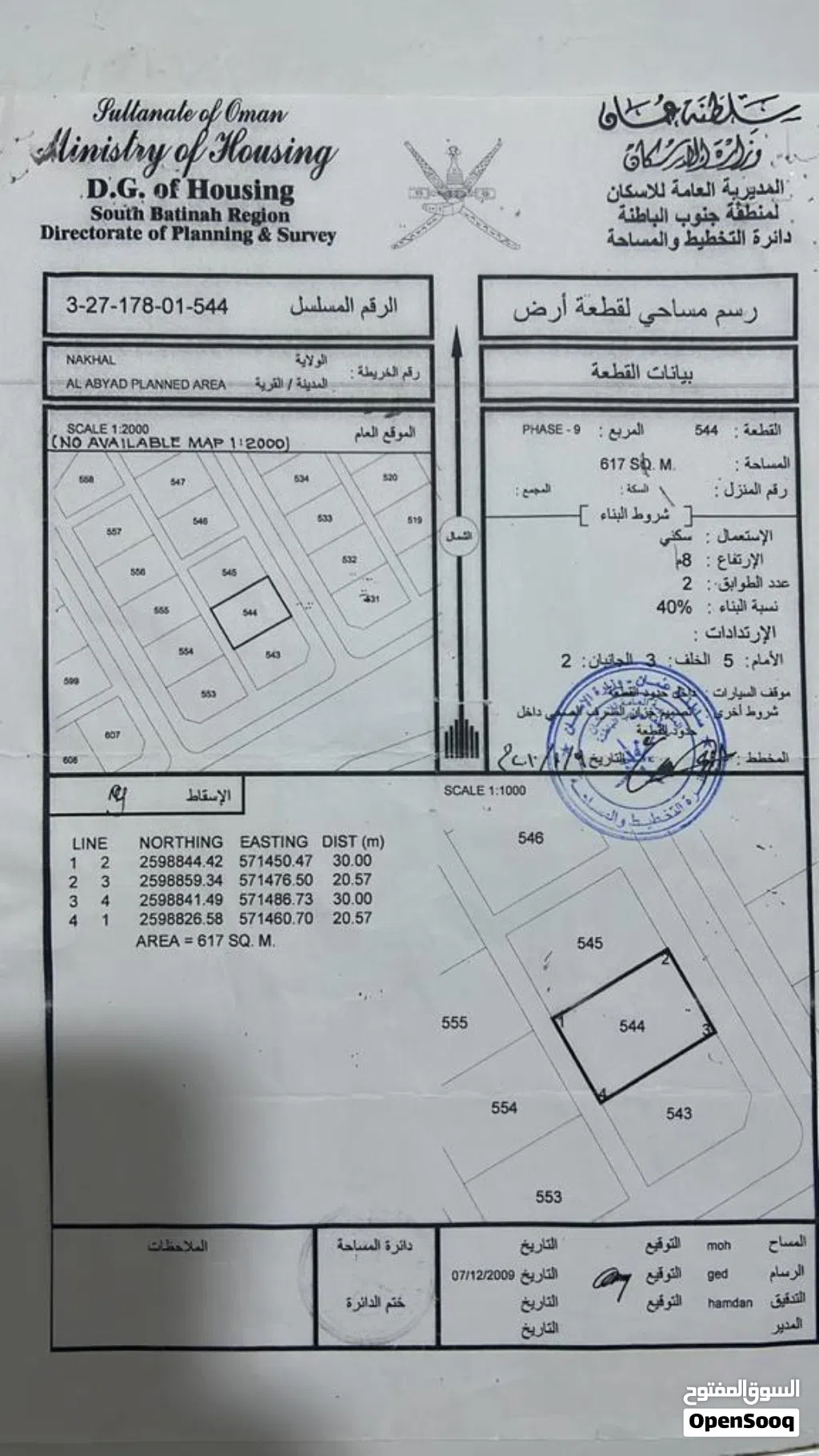 الابيض التاسعة موقع ممتاز وحيوي