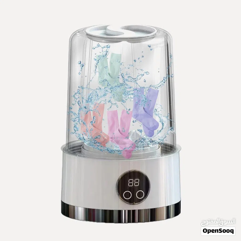 غسالة ملابس صغيرة محمولة شحن MINI WASHING MACHINE HP-908 6068