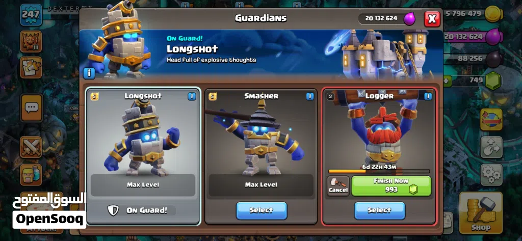 حساب كلاش اوف كلانس coc th18 تاون 18