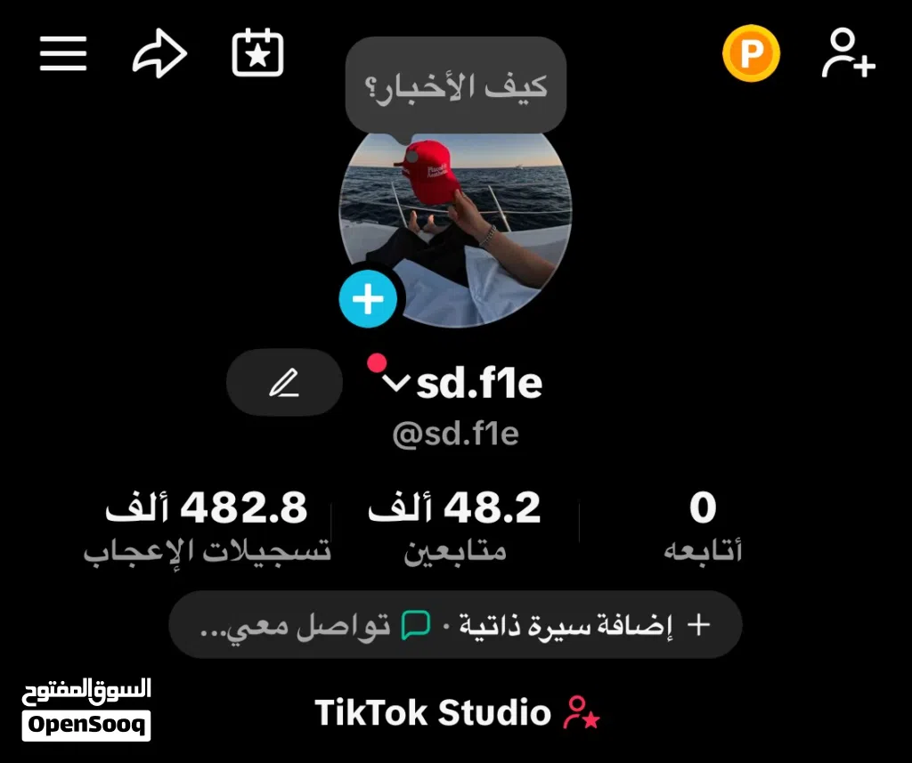 تيك توك 48 الف متابع 482 الف لايك عرب