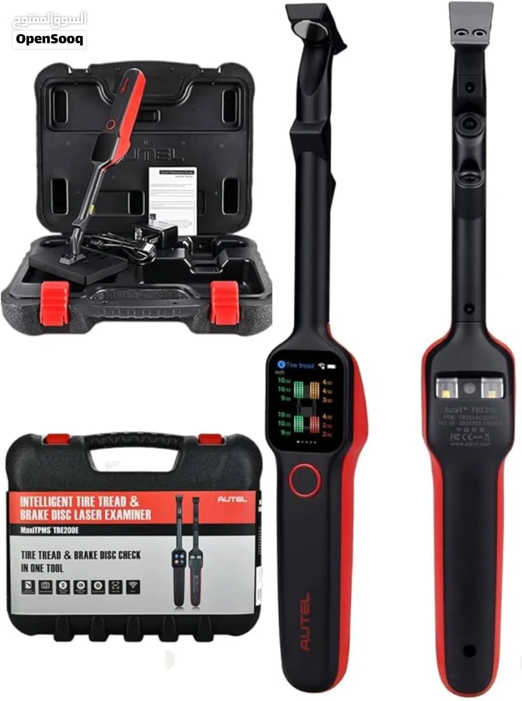 AUTEL _Maxi_TPMS_TBE200 يعمل على فحص عمق الاطارات.