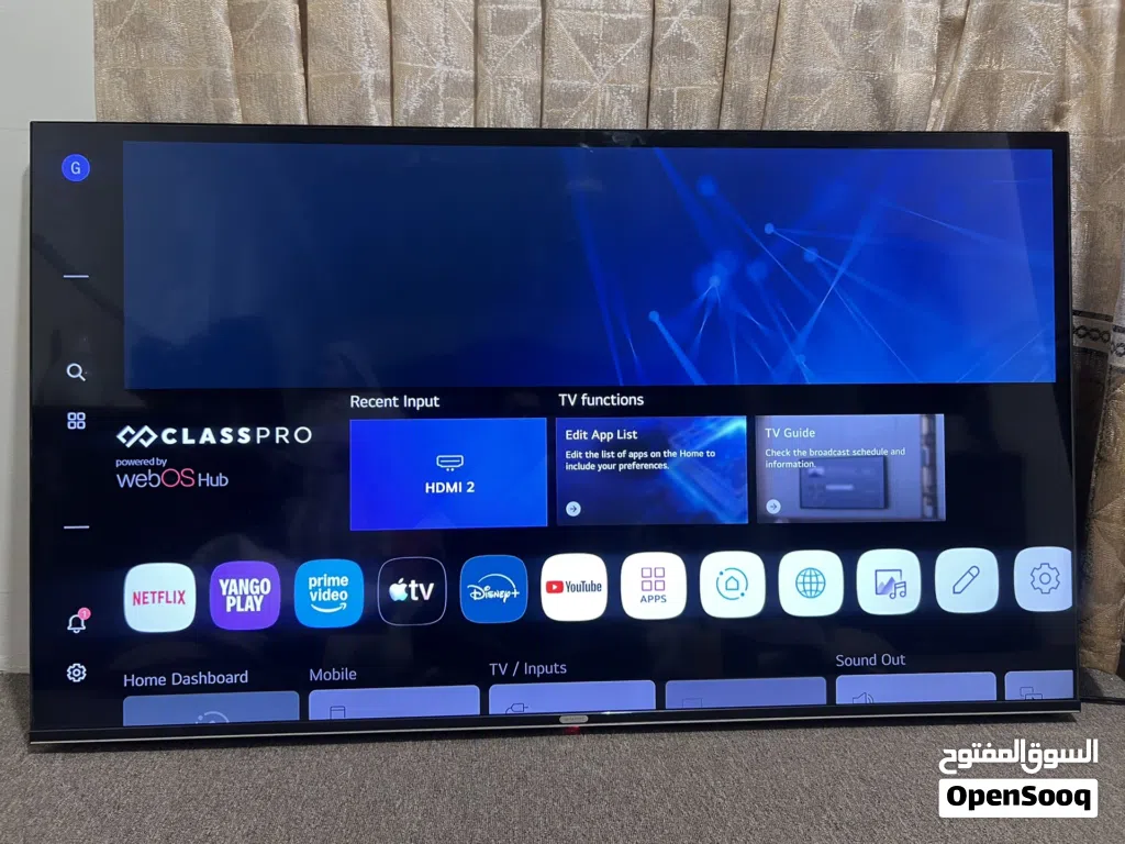 LG 65-inch Smart TV (webOS Hub) - Excellent Condition