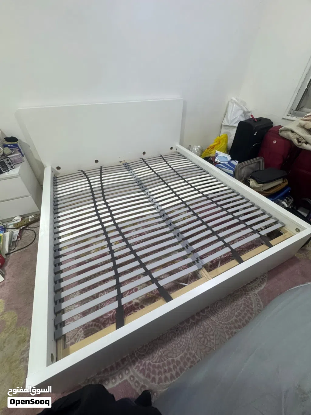 سرير أيكيا 200×200 سم IKEA King Size Bed 200×200 cm for Sale – Excellent Condition