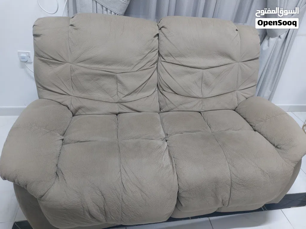 6 seater recliner one seater two seater and 3 seater each from Danube. Used for sell. Demand OMR 240