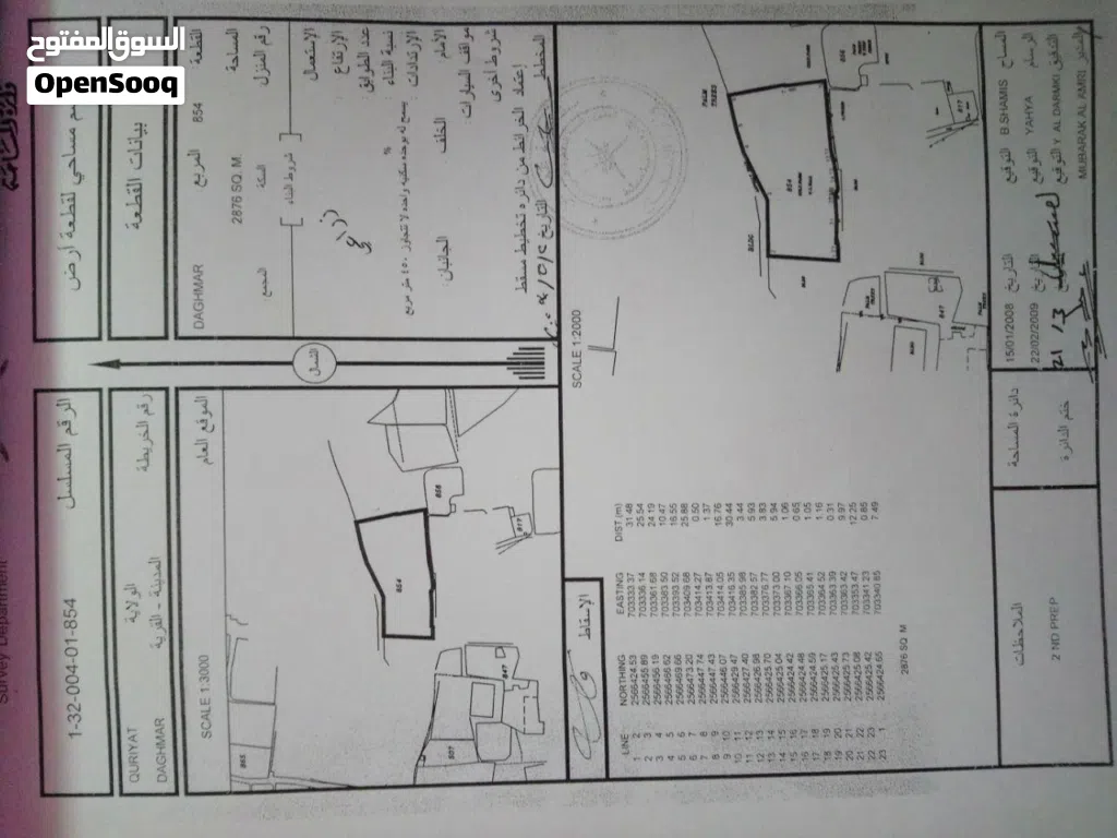 ارض زراعيه في قريات دغمر