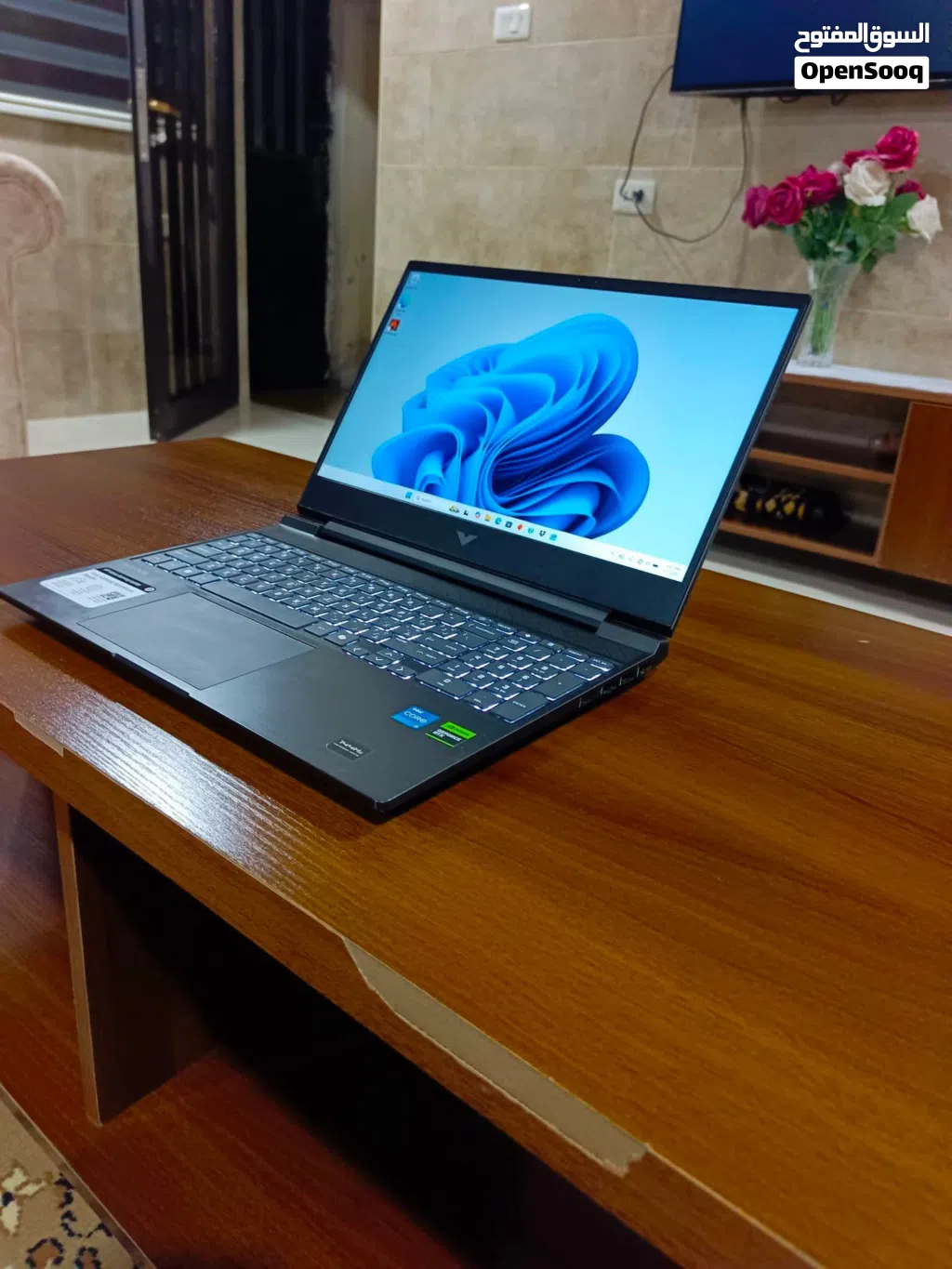 لابتوبhp فيكتوس الجيل13 كرتrtx4050 بحال الجديد تماما