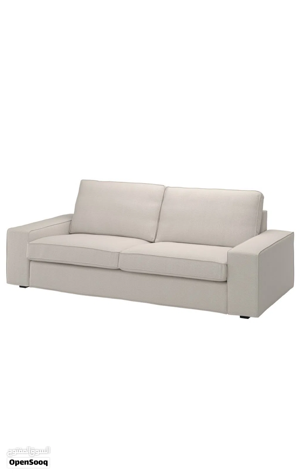كنب ايكيا عدد قطعتين + طاولة كونسول مع مراية من ايكيا Two sofas with a table from IKEA