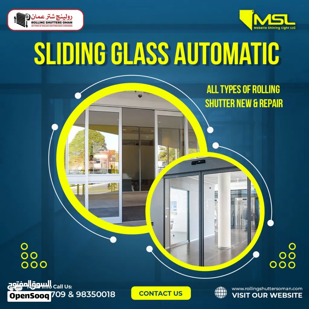 Automatic Sliding Glass Door New & Repair. Dorma, Gaze , Panasonic, Machine Rolling shutters garage.